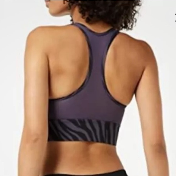 NIKE DRI-FIT ICON CLASH ANIMAL PRINT BLACK AND PURPLE COLOR SIZE MEDIUM EUC - Picture 2 of 2